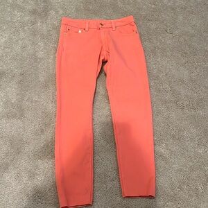 Michael Kors: salmon skinny low rise jeans size 0